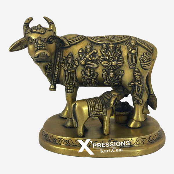 Brass-Cow-With-Calf idol
