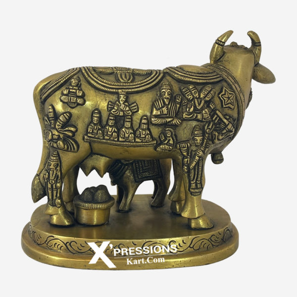 Brass-Cow-With-Calf idol