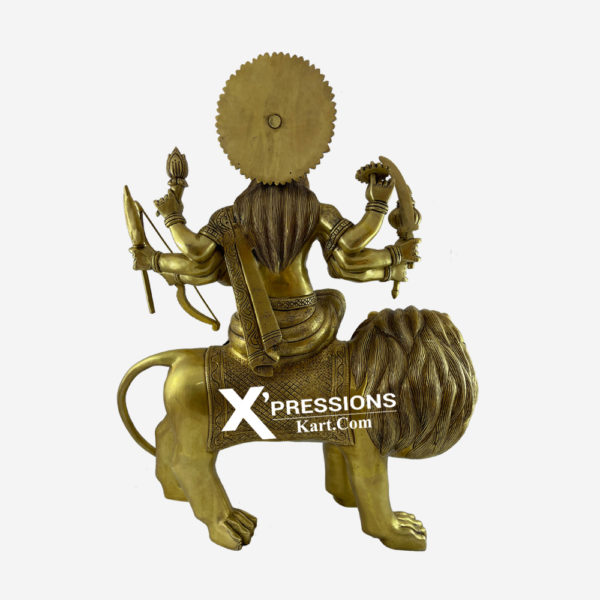 maa durga brass statue