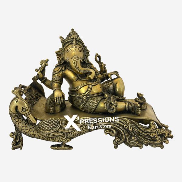 brass ganesha idol for home