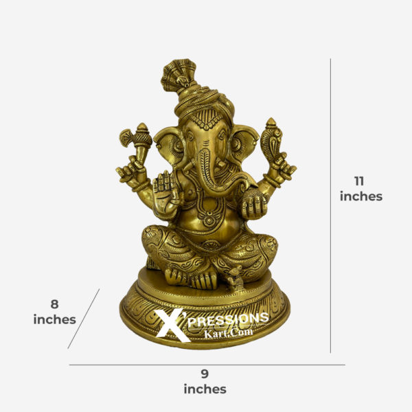 brass ganesha statue