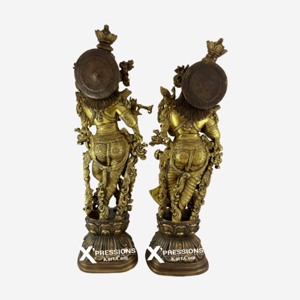 Brass Radha Krishna Idols