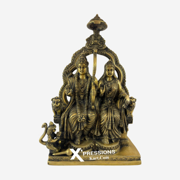 Brass Ram Darbar Sitting On Singhasan