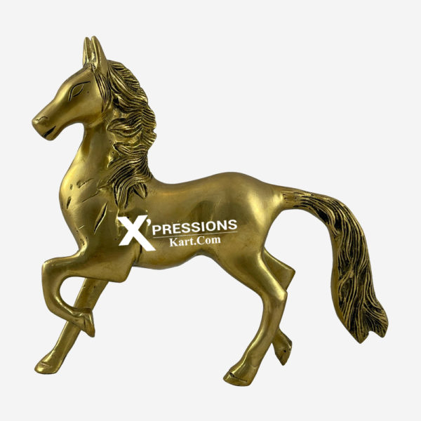 Brass Running Horse