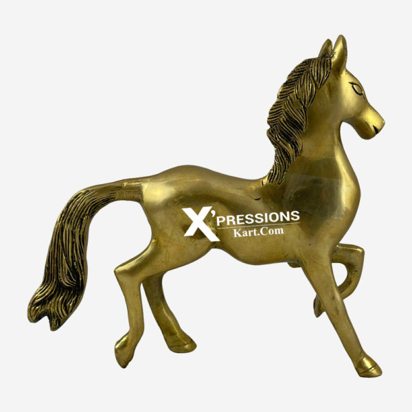 Brass Running Horse