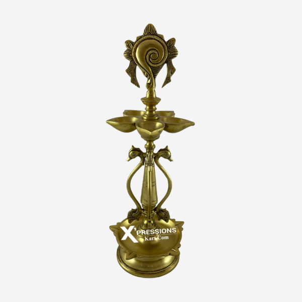 Brass Shankh Lamp