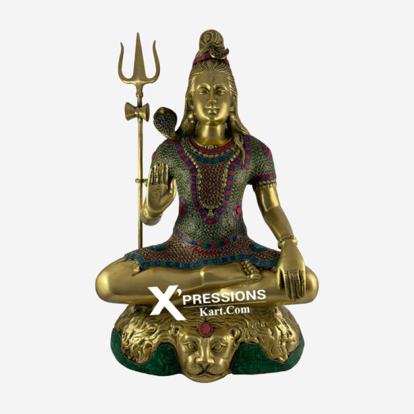 brass shiv shankar Idols