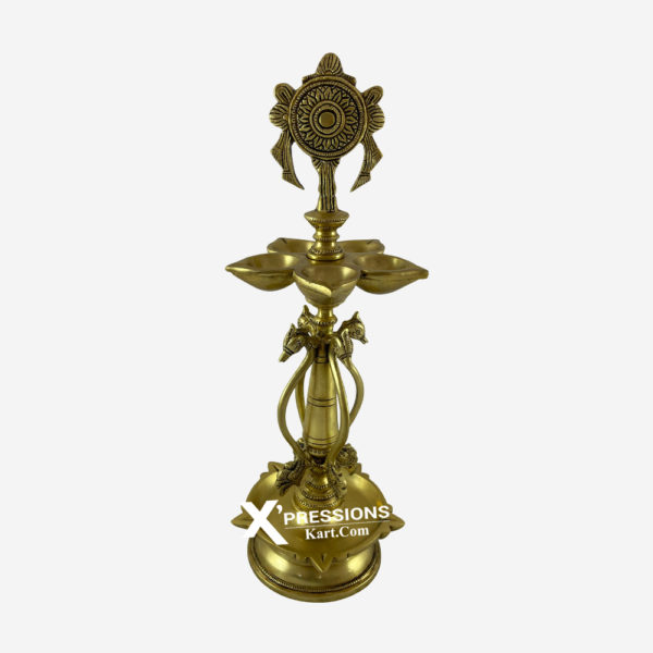 Brass Sudarshan Chakra Lamp