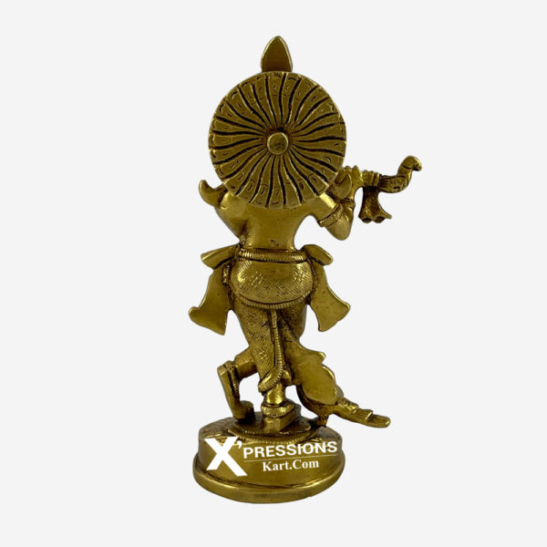 brass krishna idol