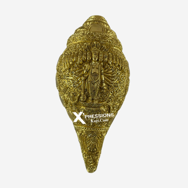 Brass Superfine Krishna Shankh idol