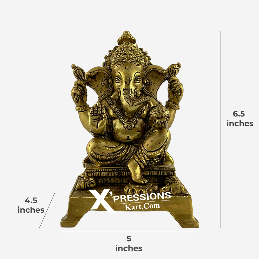 brass ganesh ji idols