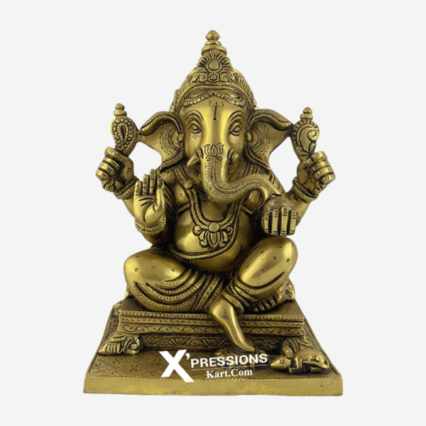 brass ganesha idol for home