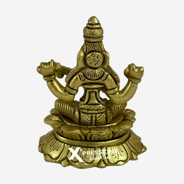 brass saraswati lotus idols