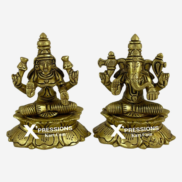 brass ganesh ji laxmi ji idols