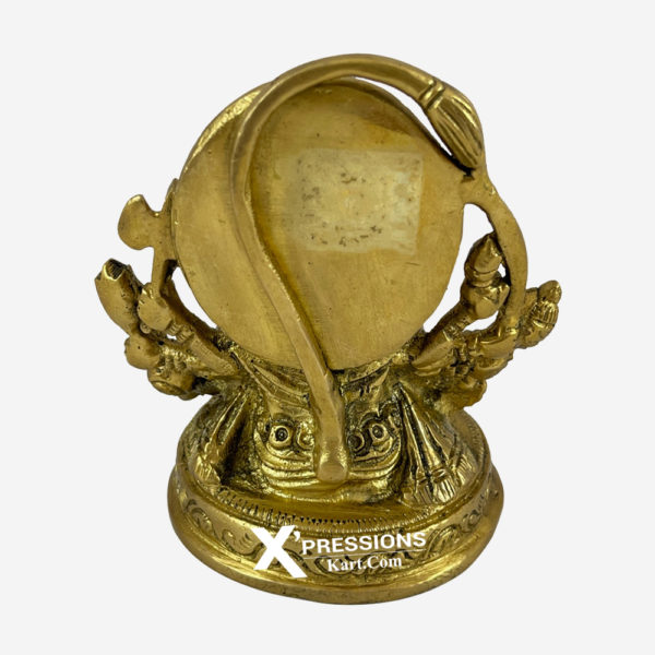 brass panchmukhi hanuman idol