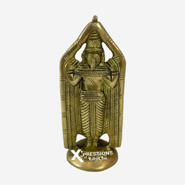 Brass Superfine Radha Krishna Standing On Brass Lotus Aasan 12 Inches