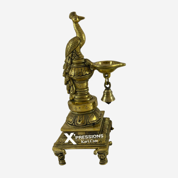 Brass Superfine Peacock Oil Lamp
