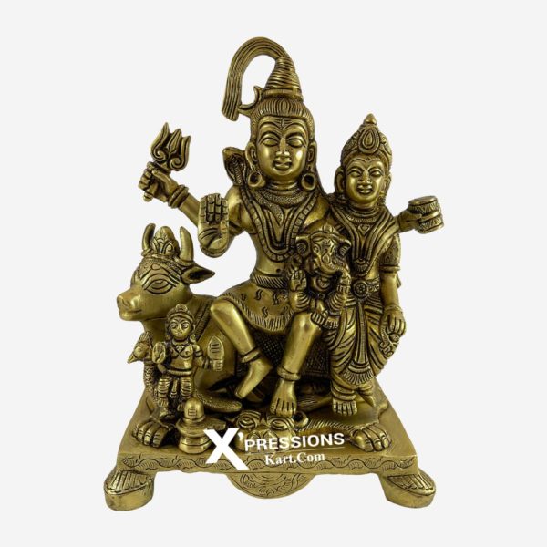 brass shiv parivar idols