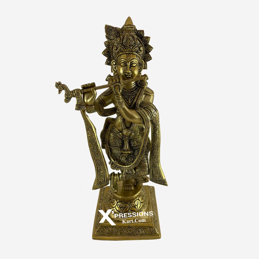 Brass Lord Krishna Status Idol Online